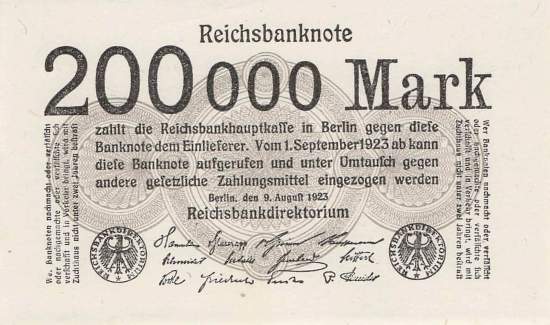 200000 Mark 1923